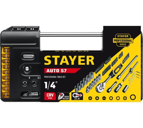 STAYER Auto 57, 57 шт, универсальный набор инструмента (27760-H57)