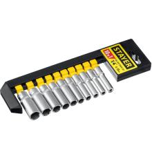 STAYER RSS 10SD, 10 предм., (1/4″), набор торцовых головок (27759-H10)
