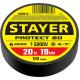 STAYER PROTECT-20, 19 мм х 20 м, 5 000 В, черная, изолента ПВХ, Professional (12292-D)