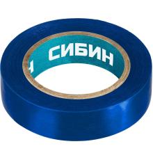 СИБИН 15 мм х 10 м, 5 000 В, синяя, изолента ПВХ (1235-7)