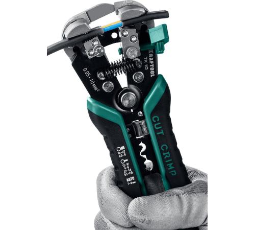 KRAFTOOL TK-10, 0.05 - 10 мм2, автоматический стриппер (22639)