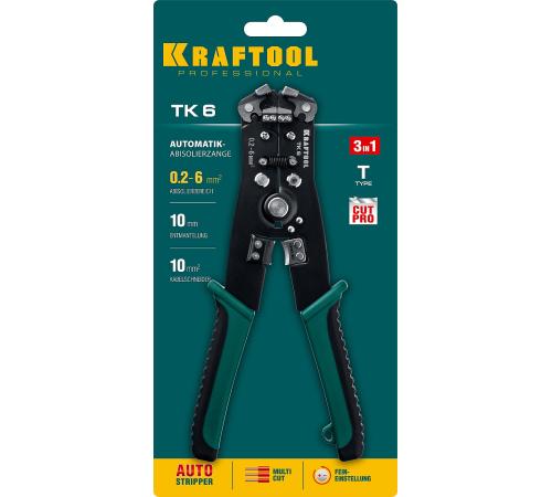KRAFTOOL TK-6, 0.2 - 6 мм2, автоматический стриппер (22635)