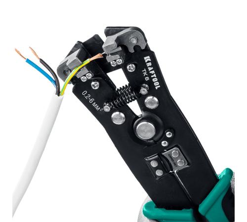 KRAFTOOL TK-6, 0.2 - 6 мм2, автоматический стриппер (22635)