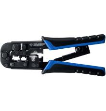 ЗУБР RJ7, (RJ45, RJ11, RJ12), 203 мм, универсальный кримпер, Профессионал(22650)