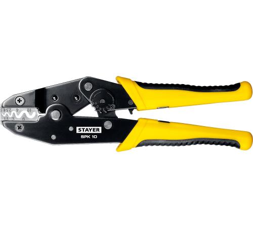 STAYER SPK-10, 0.5 - 10 мм2, пресс-клещи для медных наконечников, Professional (45440)