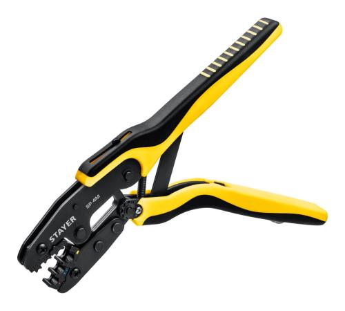 STAYER SP-4M, 4 матрицы в сумке-чехле, пресс-клещи для кабельных наконечников, Professional (45445)