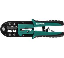 KRAFTOOL RJ-Pro, (RJ45, RJ11,RJ12), универсальный кримпер (22698)
