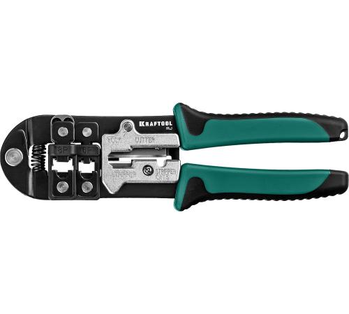 KRAFTOOL RJ, (RJ45, RJ11,RJ12), универсальный кримпер (22699)