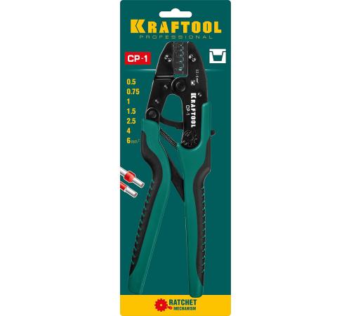 KRAFTOOL CP-1, 0.5 - 6 мм2, для втулочных наконечников, пресс-клещи (45461-1)
