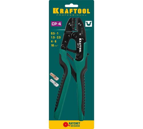 KRAFTOOL CP-4, 0.5 - 10 мм2, для медных наконечников и гильз, пресс-клещи (45461-4)