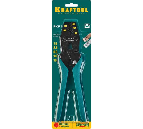 KRAFTOOL PKF-16, 1.5 - 16 мм2, для медных наконечников и гильз, усиленные пресс-клещи (45466)
