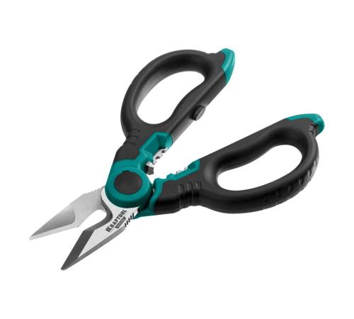 KRAFTOOL ELECTRIC, 4 в 1, 160 мм, с чехлом, ножницы электрика (23356)