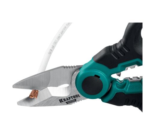 KRAFTOOL ELECTRIC, 4 в 1, 160 мм, с чехлом, ножницы электрика (23356)