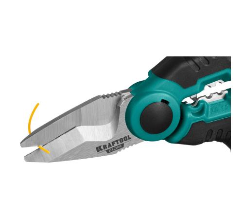KRAFTOOL ELECTRIC, 4 в 1, 160 мм, с чехлом, ножницы электрика (23356)