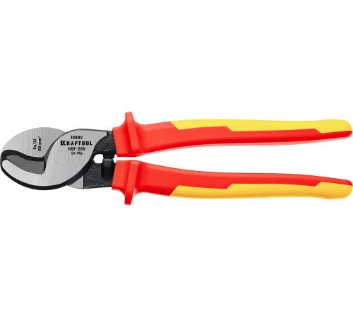 KRAFTOOL KSF-25V, d 13 мм, 250 мм, VDE, 1000 В, усиленный, диэлектрический кабелерез (23334-25V)