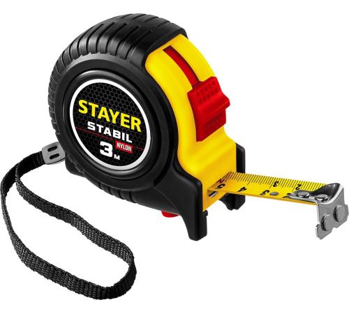 STAYER Stabil, 3 м х 16 мм, рулетка, Professional (34131-03)