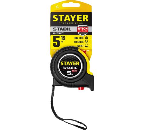 STAYER Stabil, 5 м х 19 мм, рулетка, Professional (34131-05)