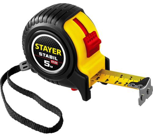 STAYER Stabil, 5 м х 25 мм, рулетка, Professional (34131-05-25)