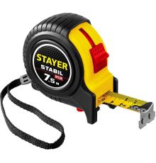 STAYER Stabil, 7.5 м х 25 мм, рулетка, Professional (34131-075)