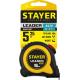 STAYER Leader, 5 м х 19 мм, рулетка с автостопом, Professional (3402-05-19)