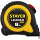 STAYER Leader, 8 м х 25 мм, рулетка с автостопом, Professional (3402-08-25)