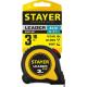 STAYER Leader, 3 м х 16 мм, рулетка с автостопом, Professional (3402-3)