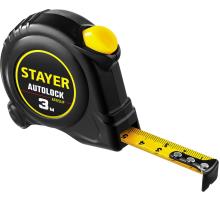 STAYER AutoLock, 3 м х 16 мм, рулетка с автостопом (2-34126-03-16)