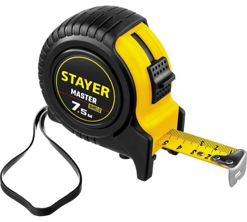 STAYER 7.5 м х 25 мм, рулетка (34025-07)