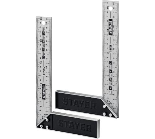 STAYER 250 мм, столярный угольник, Professional (3431-25)