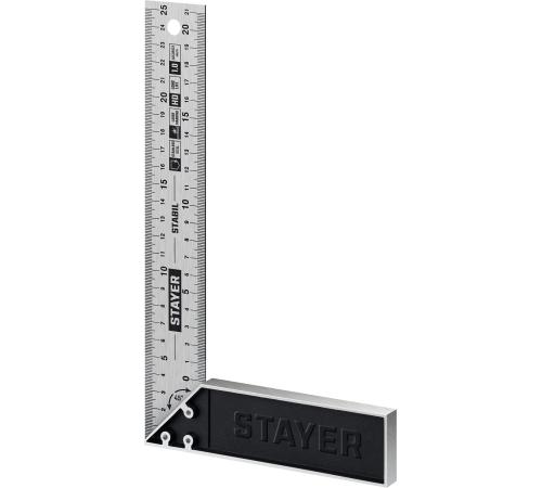 STAYER 250 мм, столярный угольник, Professional (3431-25)
