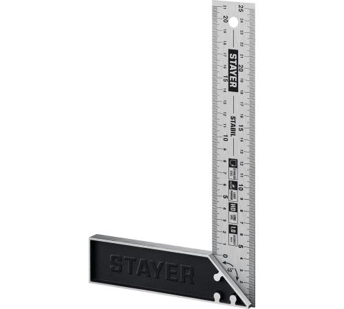 STAYER 250 мм, столярный угольник, Professional (3431-25)