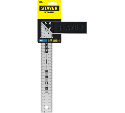 STAYER 300 мм, столярный угольник, Professional (3431-30)