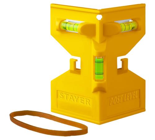 STAYER POST LEVEL, магнитный уровень-угольник (3456)