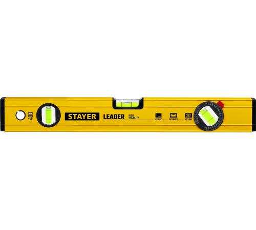 STAYER LEADER, 400 мм, усиленный профиль, уровень с поворотным глазком (3466-040)