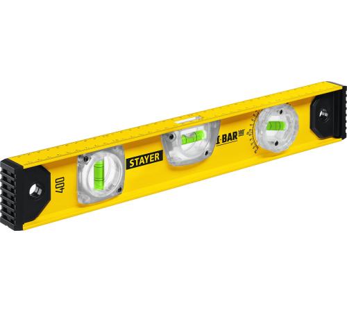 STAYER I-Bar 180˚, 400 мм, двутавровый, уровень с поворотным глазком (3470-040)