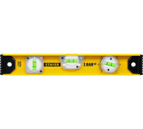 STAYER I-Bar 180˚, 400 мм, двутавровый, уровень с поворотным глазком (3470-040)