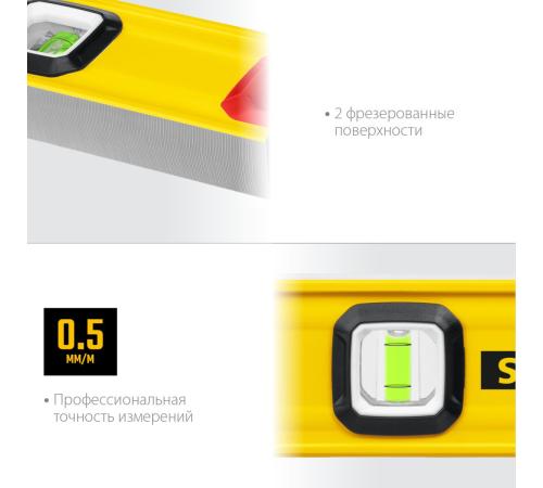 STAYER PRO STABIL, 600 мм, усиленный профиль, уровень с поворотным глазком, Professional (3471-060)
