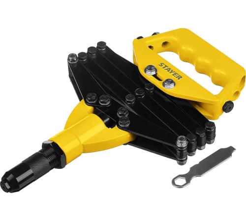 STAYER PRO-FIX, 3.2 - 6.4 мм, рычажно-складной заклепочник, Professional (3115)
