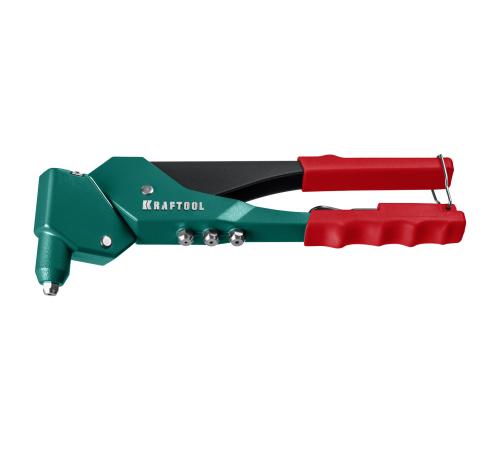 KRAFTOOL RX-7, 360°, 2.4 - 4.8 мм, 280 мм, литой поворотный заклепочник в кейсе (31176-H6)