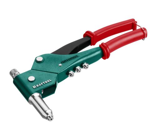 KRAFTOOL Combo3-M6, 360°, 3 вида заклёпок, комбинированный поворотный заклепочник в кейсе (31178)