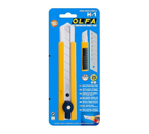 OLFA 25 мм, нож с выдвижным лезвием (OL-H-1)