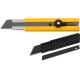 OLFA 25 мм, в комплекте с лезвиями EXCEL BLACK 5 шт, нож (OL-H-1BB/5BB )