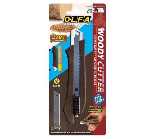 OLFA WOOD-PP Models 18 мм, с сегментированным лезвием, нож (OL-WD-AL)