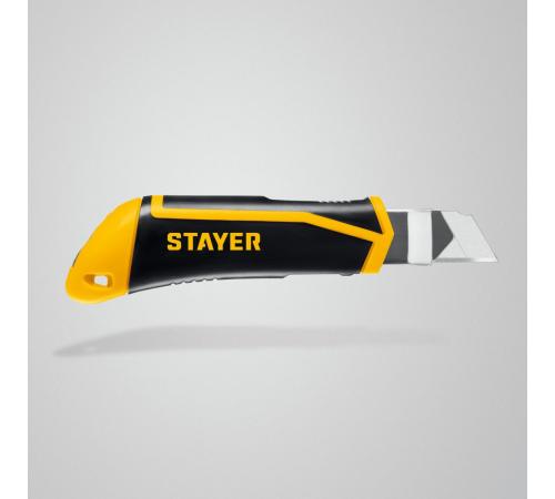 STAYER HERCULES-25, 25 мм, нож с винтовым фиксатором (09147)