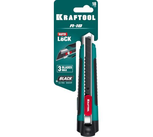 KRAFTOOL 18 мм, нож с сегментированным лезвием (09199)