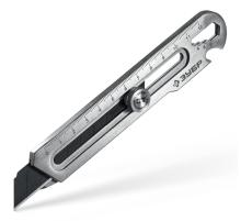 ЗУБР Терминатор-18, 18 мм, цельнометаллический нож с винтовым фиксатором, Профессионал (09162)