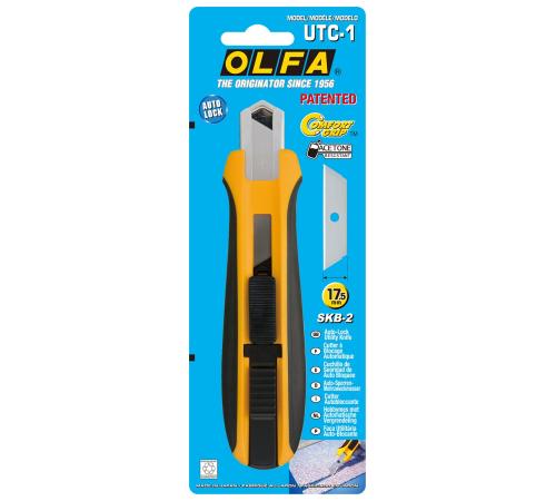 OLFA UTC-1, 17.5 мм, двухкомпонентный корпус, нож с трапециевидным лезвием (OL-UTC-1)