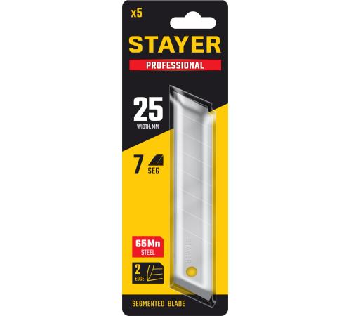 STAYER 25 мм, 5 шт, сегментированные лезвия, Professional (09179-S5)