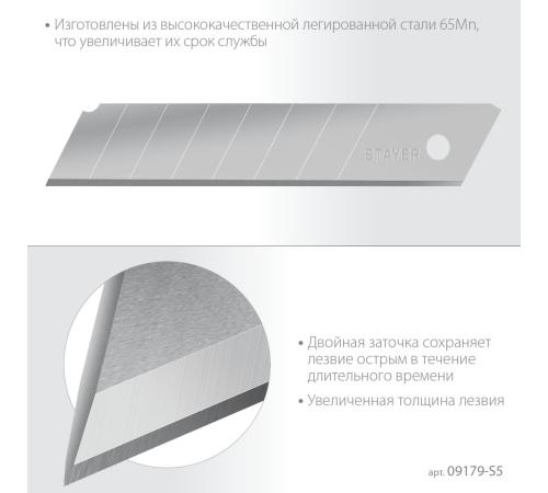 STAYER 25 мм, 5 шт, сегментированные лезвия, Professional (09179-S5)