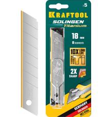 KRAFTOOL 18 мм, 5 шт, сегментированные лезвия (09605-TIN-18-S5)